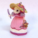 Hallmark Springtime Bonnets Easter ornament 1994 2 in series white bunny rabbit in a spring hat box Hallmark Springtime Bonnets Easter ornament 1994 2 in series white bunny rabbit in a spring hat box