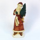 Vtg Russ A Victorian Christmas Santa with Tree figurine porcelain 1980s box 9682