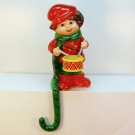 vintage Christmas drummer boy stocking holder shelf sitter Hong Kong 1980s vintage Christmas drummer boy stocking holder shelf sitter Hong Kong 1980s