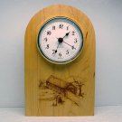 Covered bridge mantel clock Maple Landmark Vermont laser etched
