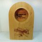 Covered bridge mantel clock Maple Landmark Vermont laser etched