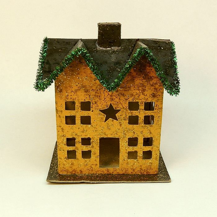 Salem Collection paper mache Christmas Fall House 12359 cardboard