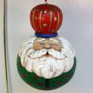 Round Jolly Santa Christmas ornament
