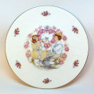 Vtg Royal Doulton My Valentine plate 1977 Victorian girl and boy with hearts and flowers and dove