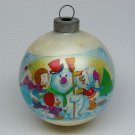 vtg Walt Disney Productions Christmas ornament Huey Dewey Louie glass ball sleeved