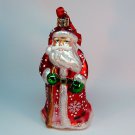 Waterford Winter Wonderland Santa Christmas ornament blown glass box Waterford Winter Wonderland Santa Christmas ornament blown glass box