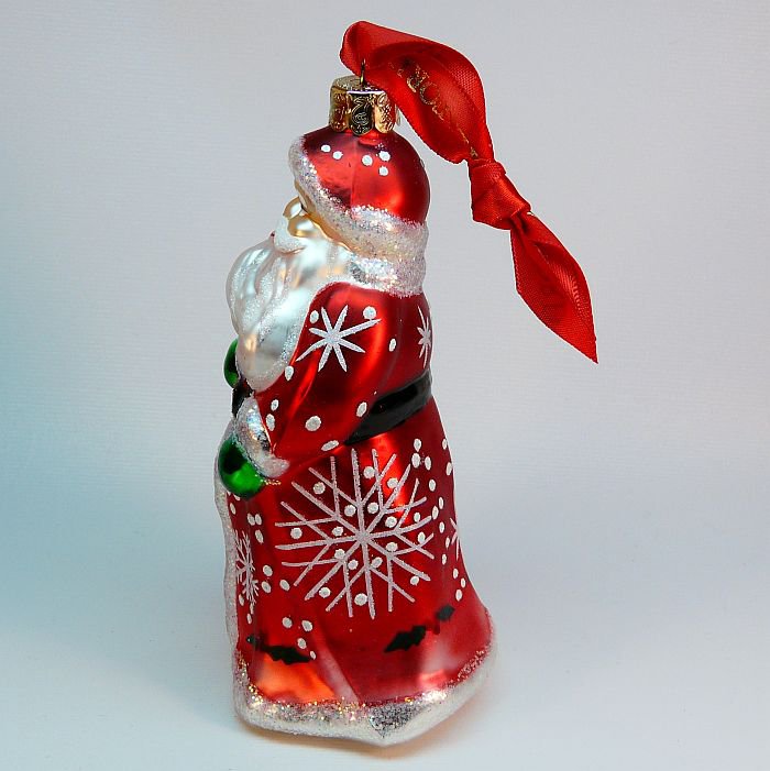 Waterford Winter Wonderland Santa Christmas ornament blown glass box