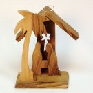 olive wood Nativity ornament hand carved West Bank Selfhelp Crafts