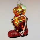 Dept 56 ornament puppy dog in boot Tiny Trimmings mini glass yellow lab golden retriever Dept 56 ornament puppy dog in boot Tiny Trimmings mini glass yellow lab golden retriever