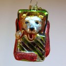 Dept 56 ornament shepherd puppy in a present Tiny Trimmings mini glass dog Dept 56 ornament shepherd puppy in a present Tiny Trimmings mini glass dog