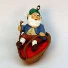 vtg Hallmark ornament Walnut Rider 1986 QX4196 Christmas elf gnome walnut shell vtg Hallmark ornament Walnut Rider 1986 QX4196 Christmas elf gnome walnut shell