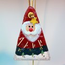 vintage slate Santa Christmas ornament hand crafted and painted