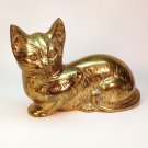 vtg Penco India large brass cat figurine heavy vtg Penco India large brass cat figurine heavy