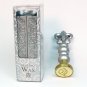 Gartner silver colored sealing wax and stamp initial D in script