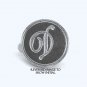 Gartner silver colored sealing wax and stamp initial D in script
