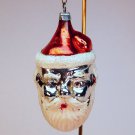 vintage double sided faced Santa head Christmas ornament West Germany blown glass vintage double sided faced Santa head Christmas ornament West Germany blown glass