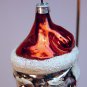 vintage double sided faced Santa head Christmas ornament West Germany blown glass