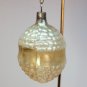 antique bumpy blown glass Christmas ornament Germany off white iridescent