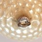 antique bumpy blown glass Christmas ornament Germany off white iridescent