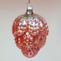 vintage blown glass berry bumpy Christmas ornament pink