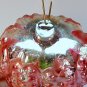 vintage blown glass berry bumpy Christmas ornament pink