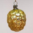 antique berry blown glass Christmas ornament golden yellow small