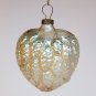 antique heart bumpy berries grapes blown glass Christmas ornament small