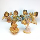 Lot of 6 vintage made in Italy angels 5 figurines and 1 ornament figurine polymer resin Lot of 6 vintage made in Italy angels 5 figurines and 1 ornament figurine polymer resin