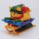 Hallmark Crayola Christmas ornament Bright Sledding Colors 10 in series 1998 bear sled box QX6166 Hallmark Crayola Christmas ornament Bright Sledding Colors 10 in series 1998 bear sled box QX6166