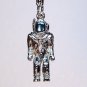 vtg Apollo 11 key ring astronaut moon landing blue visor silvertone figurine keychain key chain