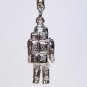 vtg Apollo 11 key ring astronaut moon landing blue visor silvertone figurine keychain key chain