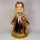 vintage angel tree topper made in Japan gold color blonde vintage angel tree topper made in Japan gold color blonde