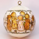 vtg Hallmark Christmas Ornament Heaven and Nature Sing satin 1979 QX2547 Mary Hamilton angels