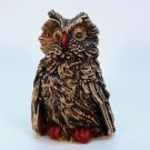 vtg owl figurine with googly eyes cast resin vtg owl figurine with googly eyes cast resin