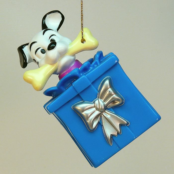 McDonalds Happy Meal Dalmatian Christmas ornament toy blue present 34