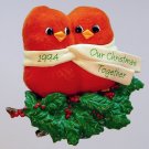Hallmark ornament Our Christmas Together 1994 red birds QX4816