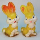 2 vintage Gurley Easter bunny rabbit candles yellow 2 vintage Gurley Easter bunny rabbit candles yellow