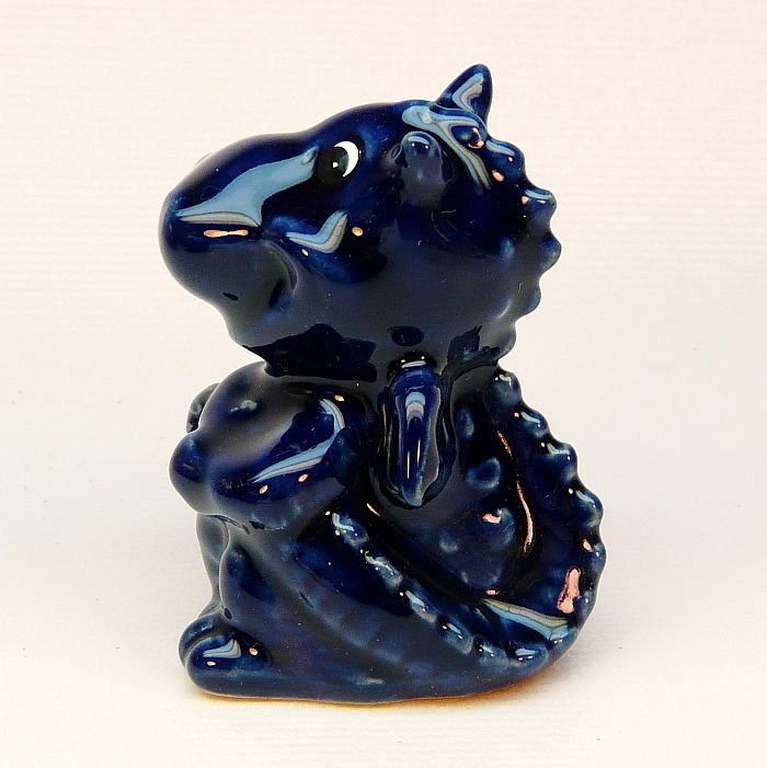 Acko Metallic Blue Dragon Figurine 15.5cm