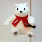 Coca Cola McDonalds polar bear plush ornament Christmas 2002 red scarf bottle Coca Cola McDonalds polar bear plush ornament Christmas 2002 red scarf bottle