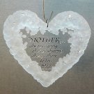 vintage Hallmark Mother 1983 ornament QX3067 acrylic poinsettias Christmas heart Holiday Highlights