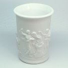 Vtg white vase or glass Greek goddesses