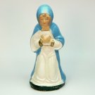Vintage Mary Nativity figure figurine chalkware kneeling