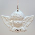 vintage Avon ceramic angel ornament Christmas Remembrance 1982 white made in Japan vintage Avon ceramic angel ornament Christmas Remembrance 1982 white made in Japan
