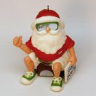 vtg Hallmark ornament Hitchhiking Santa 1983 QX4247 Christmas