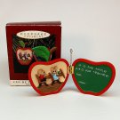 Apple for teacher 1993 Hallmark ornament QX5902