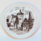 vintage Furstenberg porcelain coaster West Germany Rothenburg Hotel Siebersturm
