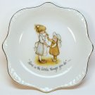 vintage Holly Hobbie dish 1973 porcelain Life is the little things that you do vintage Holly Hobbie dish 1973 porcelain Life is the little things that you do