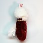 Fancy Feast cat kitten white ornament Christmas 2000 Happy Holidays stocking