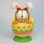 Vintage Garfield Easter figurine PAWS resin egg bunny