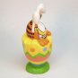 Vintage Garfield Easter figurine PAWS resin egg bunny